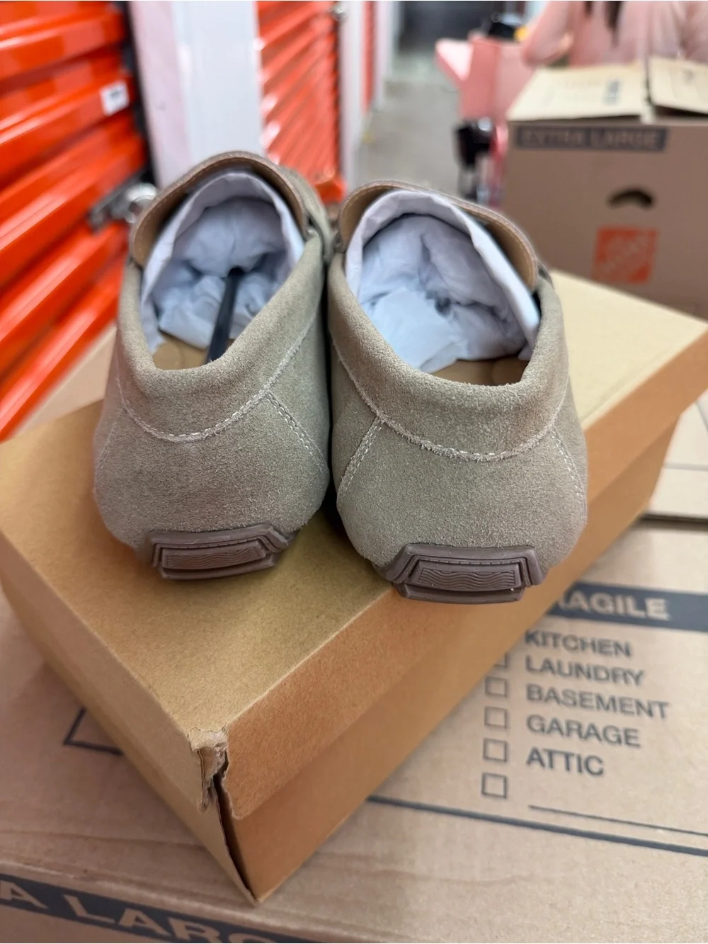 Steve Madden Olive Suede Penny Loafers